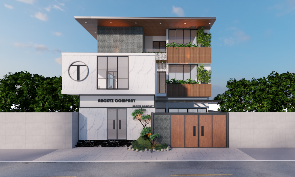 Nhà ở 3 Tầng kết hợp liên thông văn phòng nhưng vẫn đảo bảm sự riêng tư tuyệt đối 1 12 11 20 nha a tu