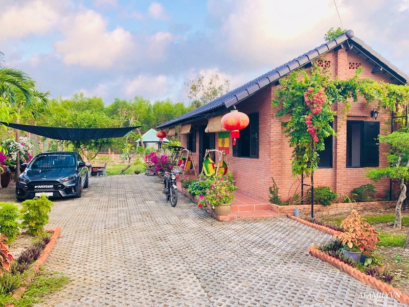 Thiết kế nhà vườn đẹp xây bằng gạch đỏ - GIẢN ĐƠN - THỜI THƯỢNG - PHONG CÁCH 41 Mihico thiet ke thi cong tron goi nha vuon tai Hue