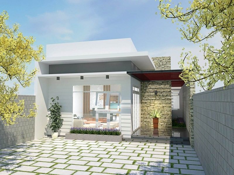 Thiết kế nhà đẹp cấp 4 với đa dạng kiểu mẫu HOT NHẤT HIỆN NAY 21 Nha cap 4 mai bang gia re tai Hue - Mihico