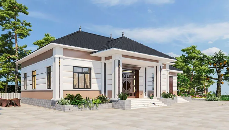 Thiết kế nhà đẹp tài chính 1 tỷ NÊN CHỌN MẪU NÀO 22 nha mai nhat dep - mihico thiet ke nha thi cong tron goi tai hue gia re
