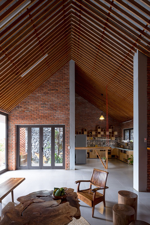 Thiết kế nhà vườn đẹp xây bằng gạch đỏ - GIẢN ĐƠN - THỜI THƯỢNG - PHONG CÁCH 43 phong khach nha san vuon - Thi cong thiet ke Mihico tai Hue