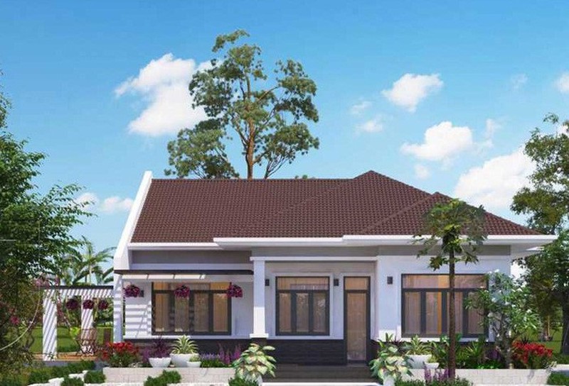Thiết kế nhà đẹp tài chính 1 tỷ NÊN CHỌN MẪU NÀO 25 thiet ke nha mai chong cuc dep tai mihico Hue