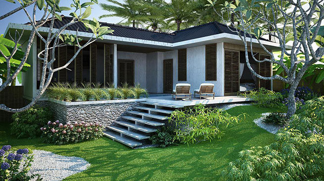 Thiết kế nhà đẹp tài chính 1 tỷ NÊN CHỌN MẪU NÀO 23 thiet nha nha dep mot ty sang trong tai hue - mihico